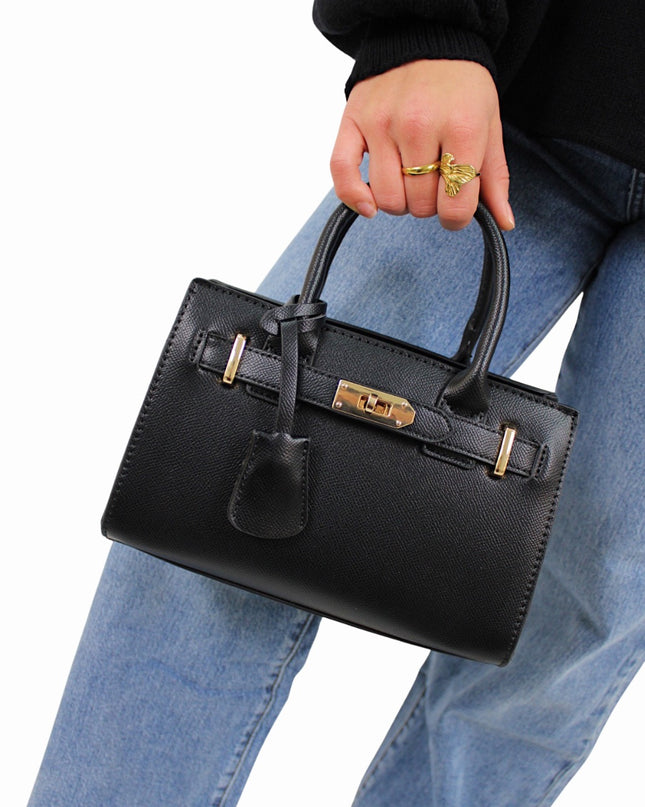 POLLY LOOK A LIKE BAG | BLACK