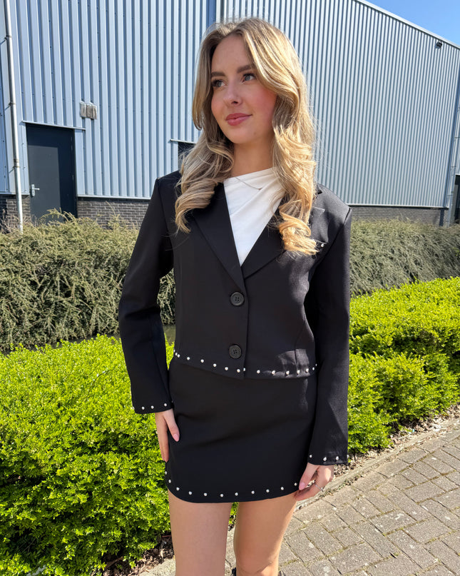 STUDS 2-PIECE SET | BLACK