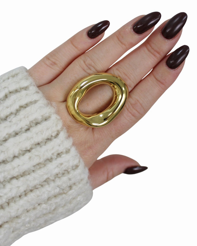 ORGANIC STATEMENT RING | GOLD