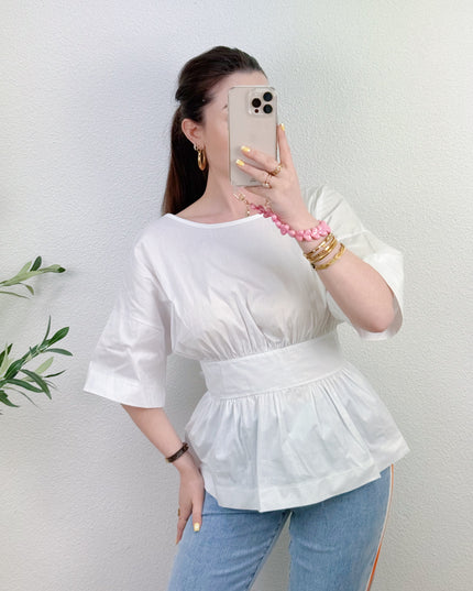 BOW OPEN BACK TOP | WIT