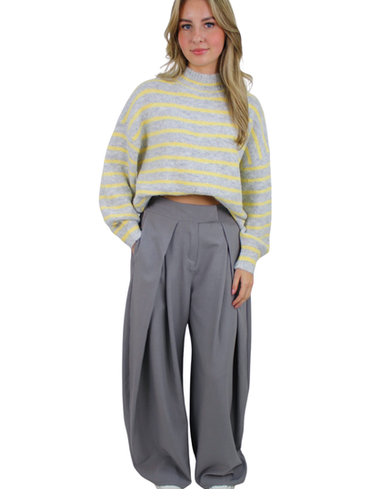 LIVIA WIDE LEG PANTALON | GREY