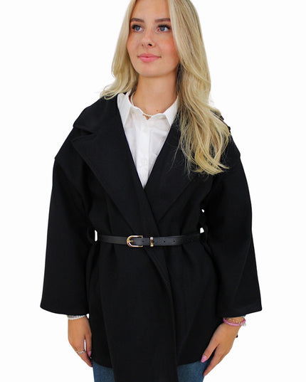AUTUMN BELT JACKET | ZWART