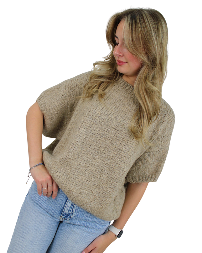 CHLOE COMFY KNIT | TAUPE