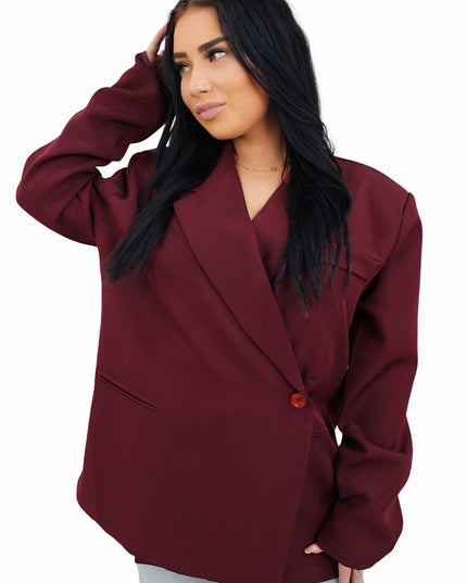 CLASSY MAE BLAZER | BORDEAUX