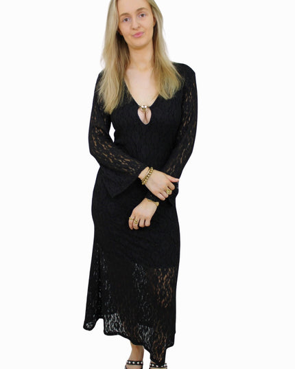 LONG SUMMER DRESS | ZWART