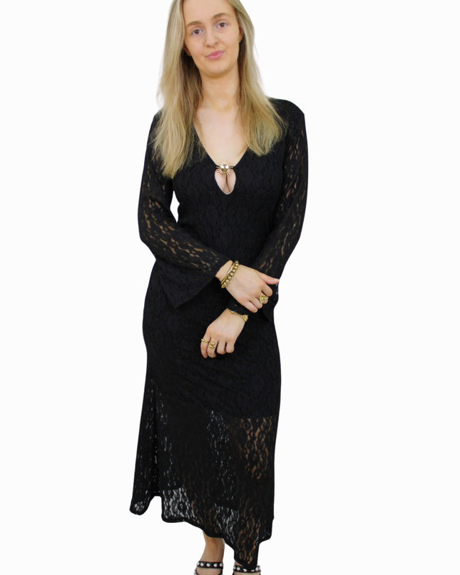 LONG SUMMER DRESS | ZWART