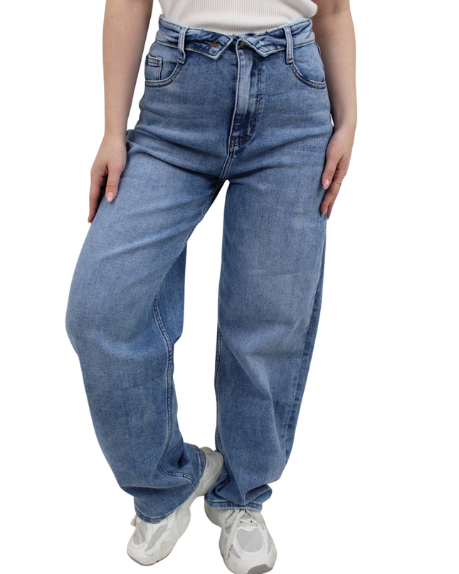HELLO MISS BALLOON STRAIGHT LEG JEANS | HM1511-1