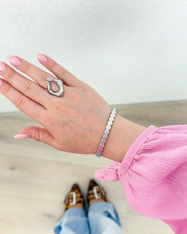 MINIMAL ROUND BANGLE | ZILVER