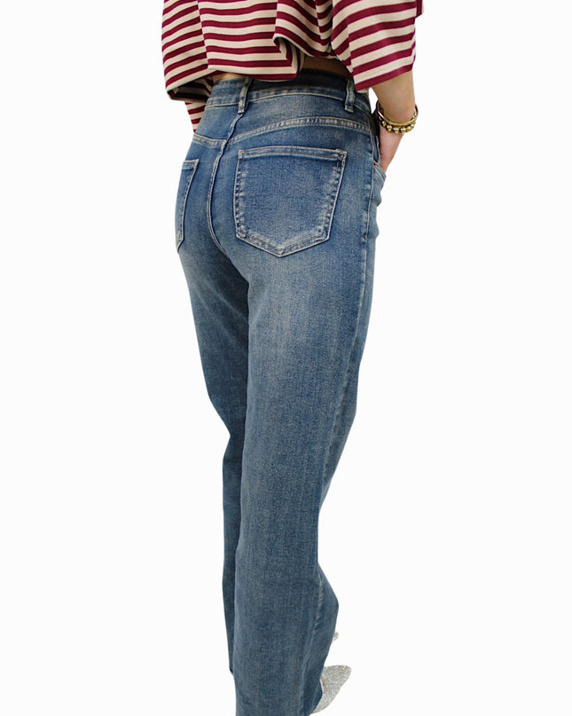 VS MISS WIDE LEG JEANS | DARK WASHED BLUE