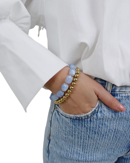 STONE BRACELET SET | BLUE
