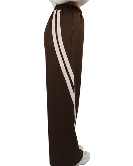 STRIPED JOGGER | BROWN