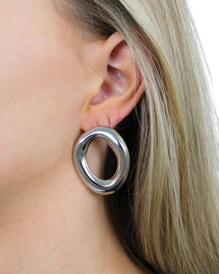 ORGANIC STATEMENT EARRING | ZILVER