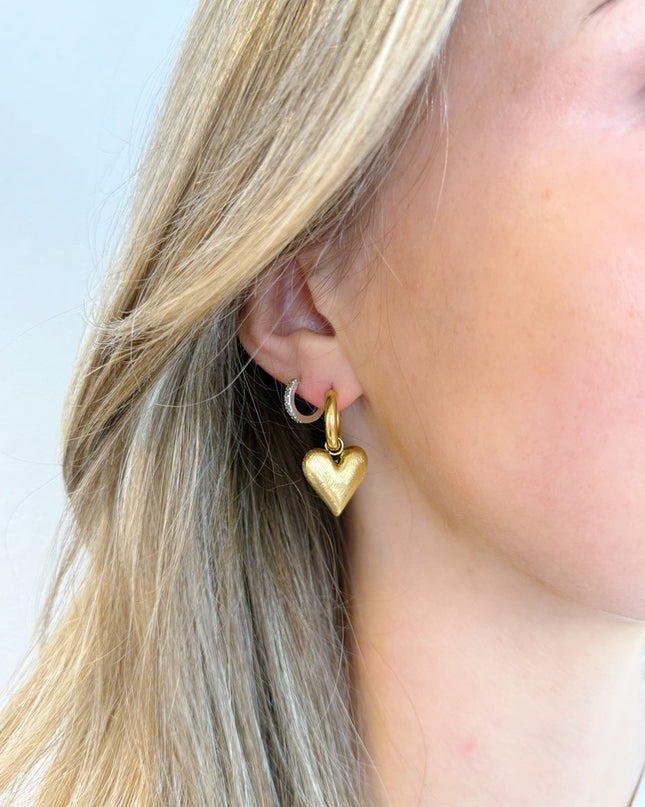 HEART EARRINGS | GOLD