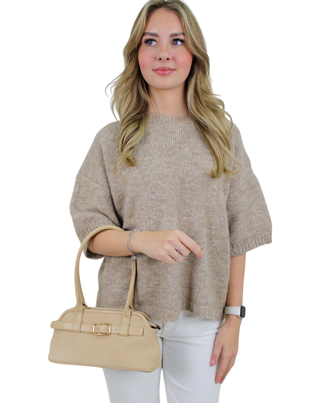 CLAIR SUEDE BAG | BROWN