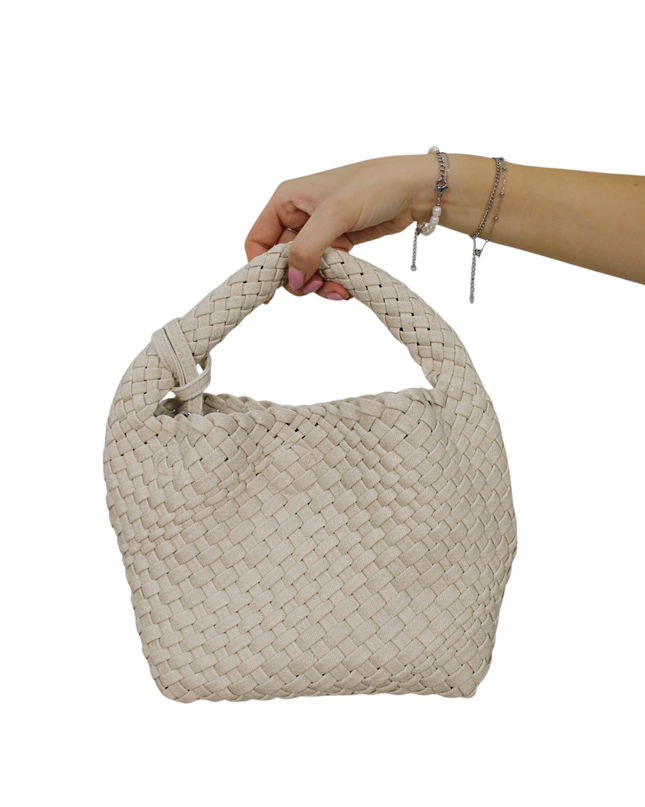 BRAIDED SUMMER BAG | NUDE