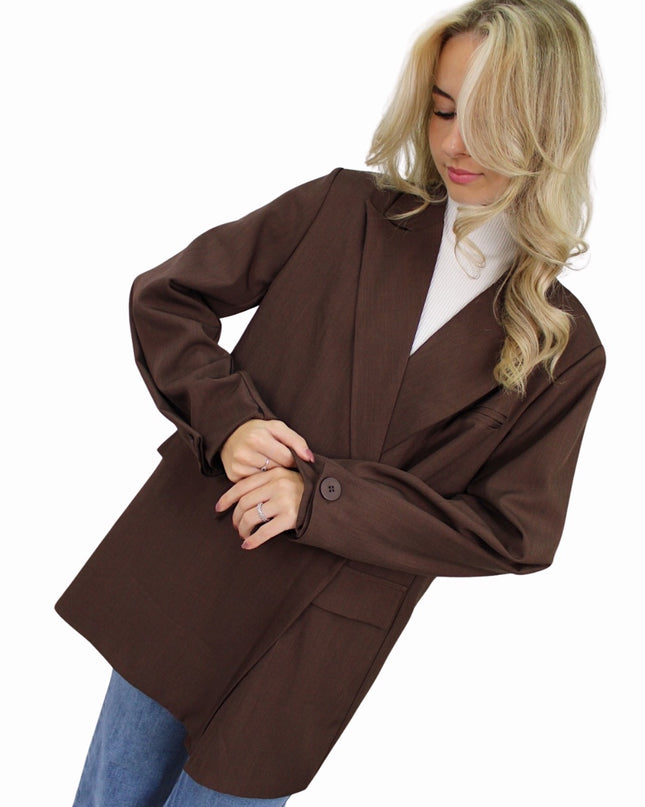 MIA BLAZER | BROWN