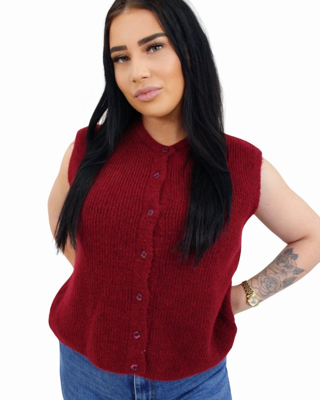 SOFT SPENCER GILET | BORDEAUX