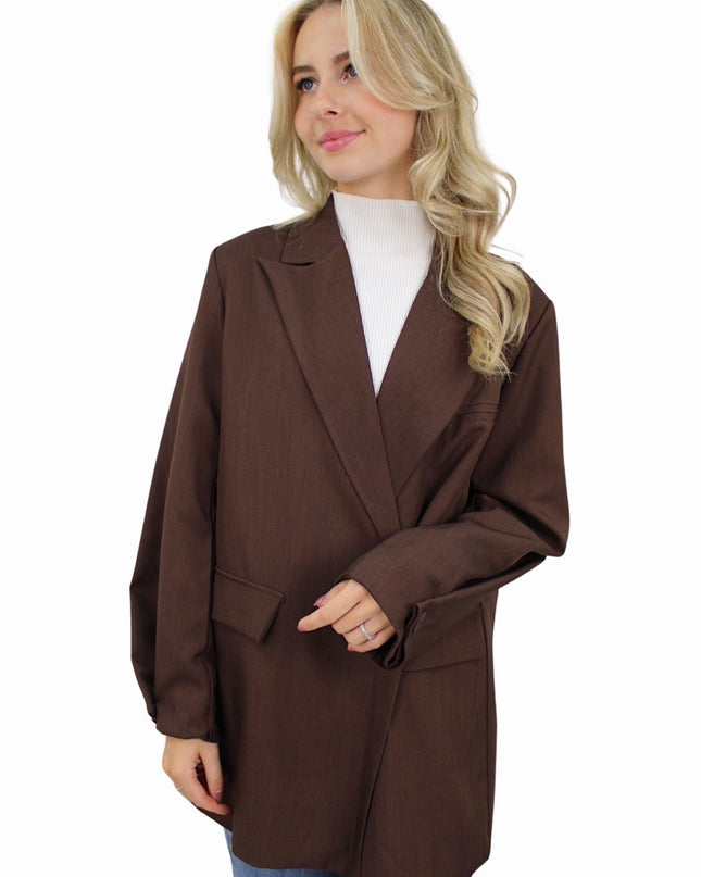 MIA BLAZER | BROWN