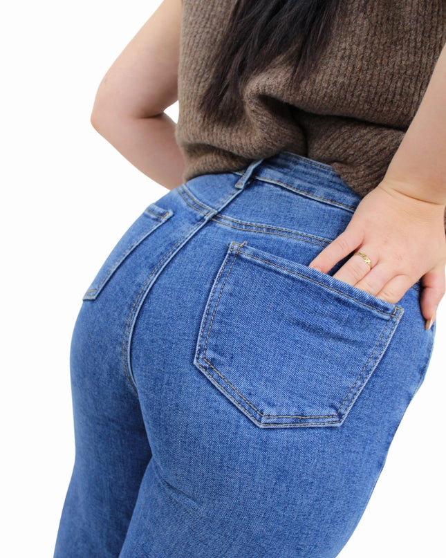 GOODIES WIDE LEG JEANS DJ2512 | DARK BLUE