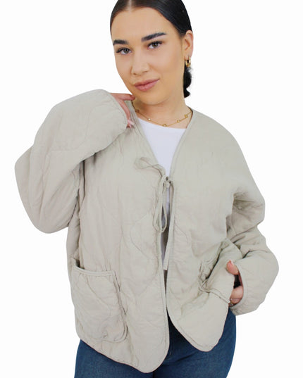 LOLA OVERSIZED JACKET | BEIGE