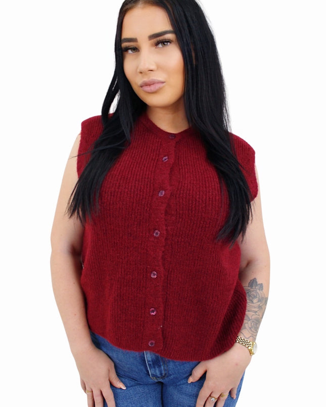 SOFT SPENCER GILET | BORDEAUX