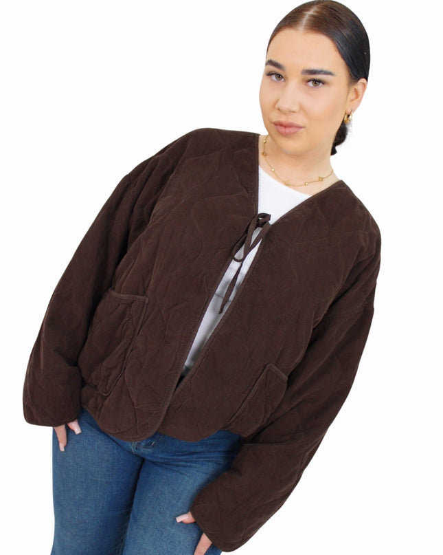 LOLA OVERSIZED JACKET | CHOCO
