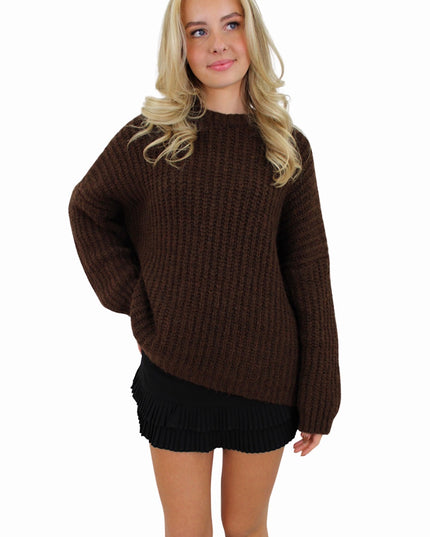 (PRE-ORDER MA 20 OKT) BASIC OVERSIZED KNIT | BROWN