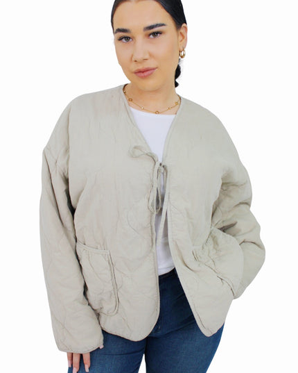 LOLA OVERSIZED JACKET | BEIGE