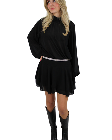 GLITTER BELT SQUARE | SILVER