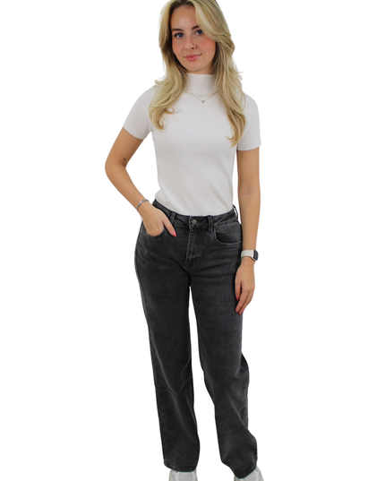 ICONIC WIDE LEG JEANS MF-132 | DARK GREY