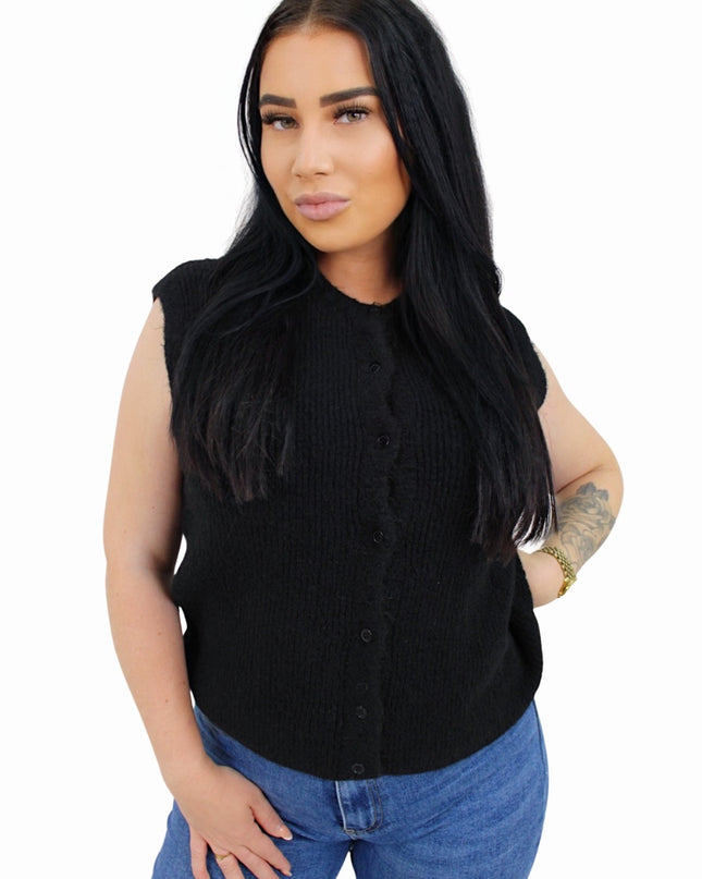 SOFT SPENCER GILET | ZWART