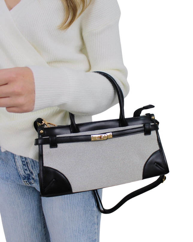 CLASSY LOOK A LIKE BAG | BLACK