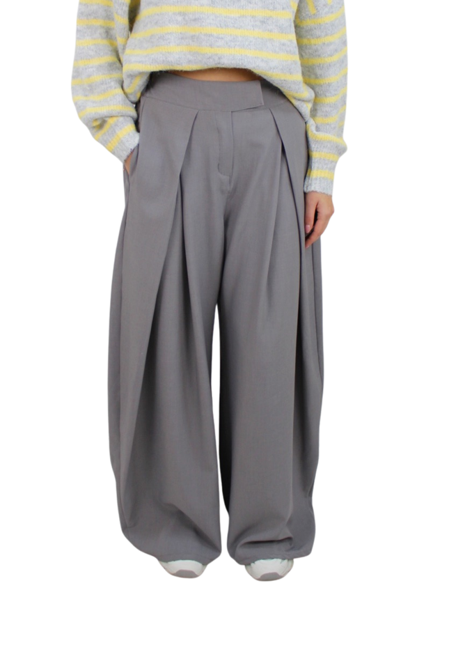 LIVIA WIDE LEG PANTALON | GREY