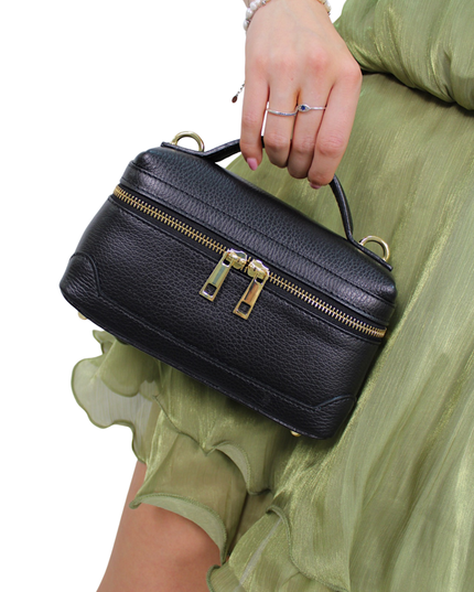 CLEO LEATHER BAG | BLACK