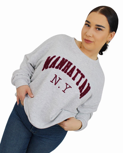 MANHATTAN COMFY SWEATER | LIGHT GREY