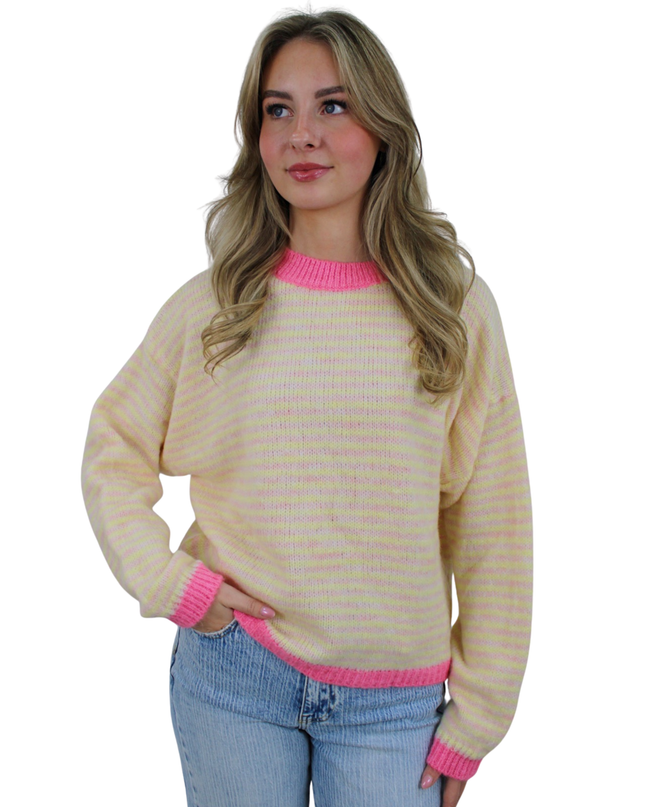 ROSY STRIPED KNIT | YELLOW