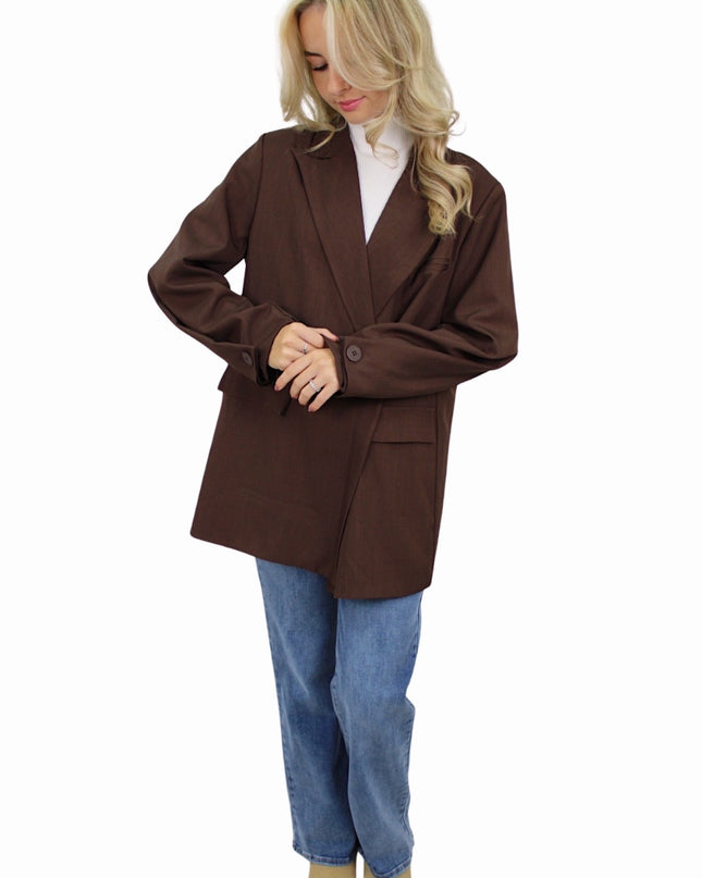 MIA BLAZER | BROWN
