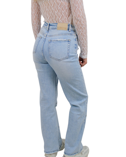 QUEEN HEARTS RHINESTONE WIDE LEG JEANS | W3708