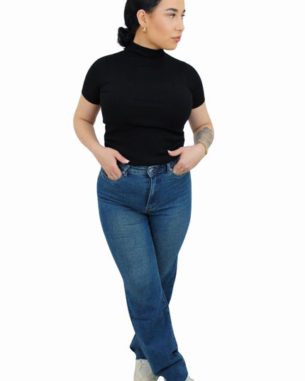 VS MISS WIDE LEG JEANS XJ381 | DARK BLUE