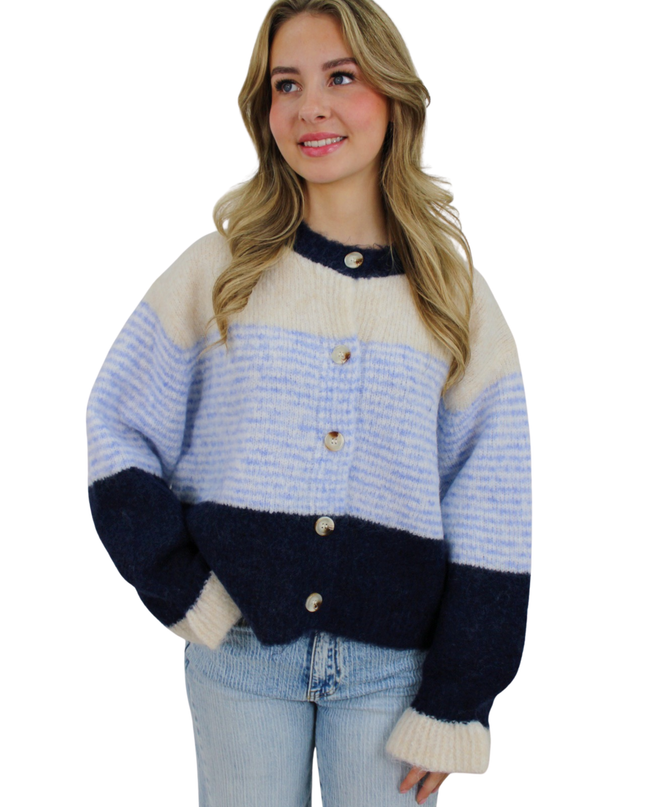 HOLLY CUTE CARDIGAN | BLUE