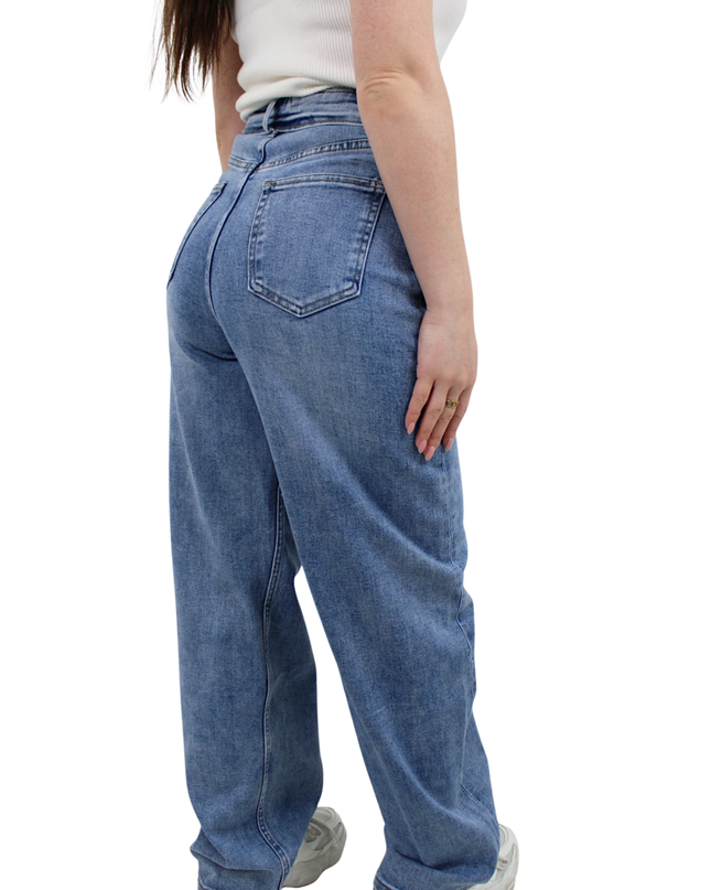 HELLO MISS BALLOON STRAIGHT LEG JEANS | HM1511-1