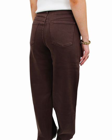 LAULIA WIDE LEG JEANS | BROWN