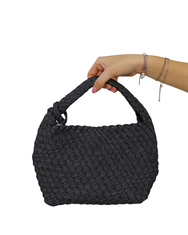 BRAIDED SUMMER BAG | BLACK