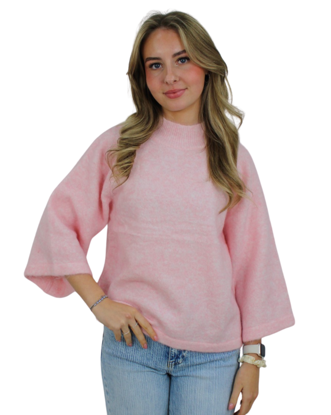 CLASSY SOFT FLAIR KNIT | BLUSH