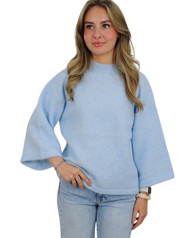 CLASSY SOFT FLAIR KNIT | BABY BLUE