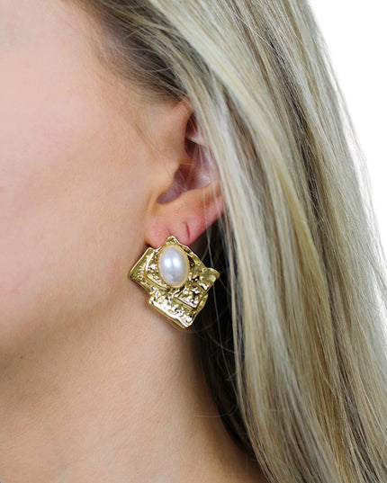 ICONIC PEARL EARRING | GOUD