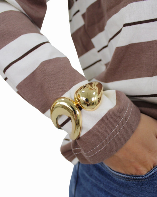 ORGANIC STATEMENT BANGLE | GOUD
