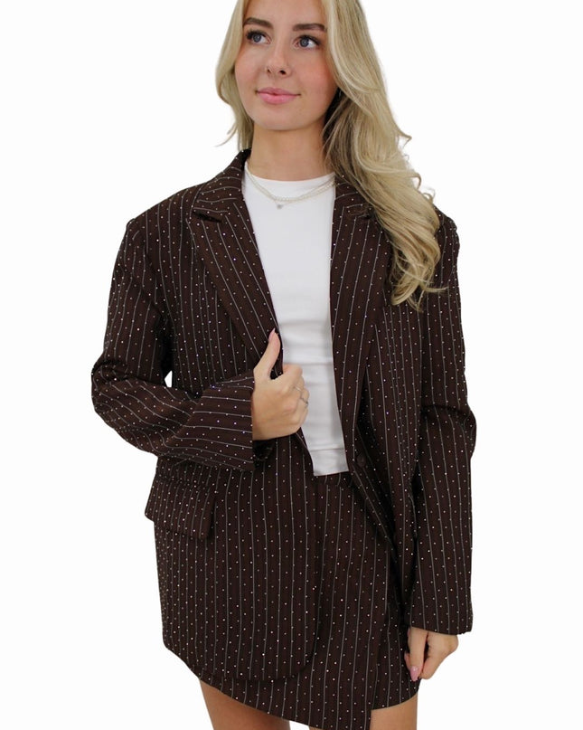 IVIVI GLITTER SKORT | BROWN