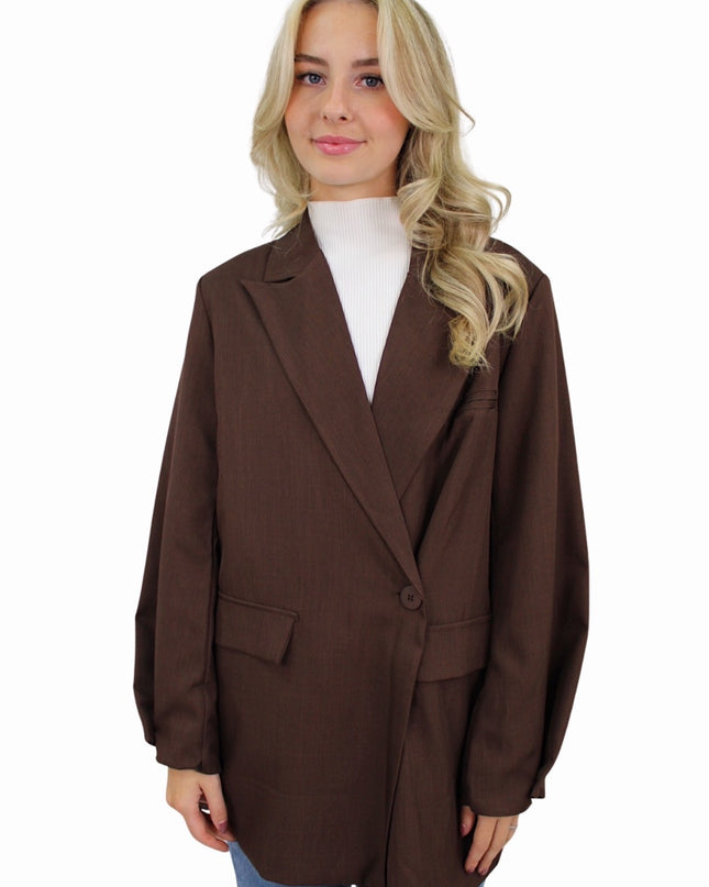 MIA BLAZER | BROWN