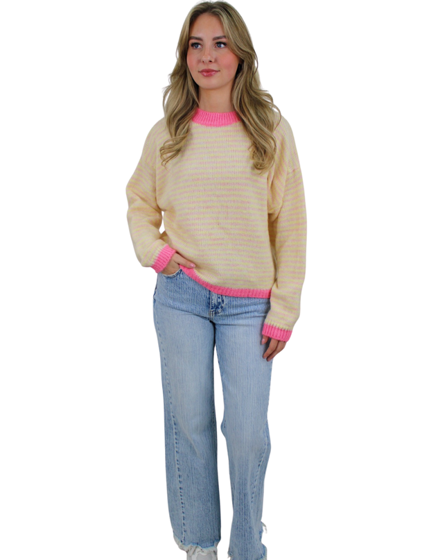 ROSY STRIPED KNIT | YELLOW